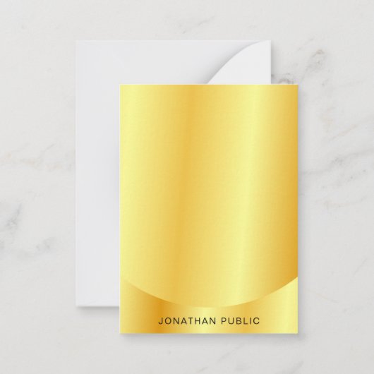 Modèle à la mode Faux Or métal (Dos)