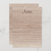 Modèle à l'apparence de bois naturel manuscrit (Devant / Derrière)