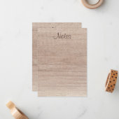 Modèle à l'apparence de bois naturel manuscrit (Devant/Arrière en situation)