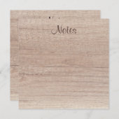 Modèle à l'apparence de bois naturel manuscrit (Devant / Derrière)