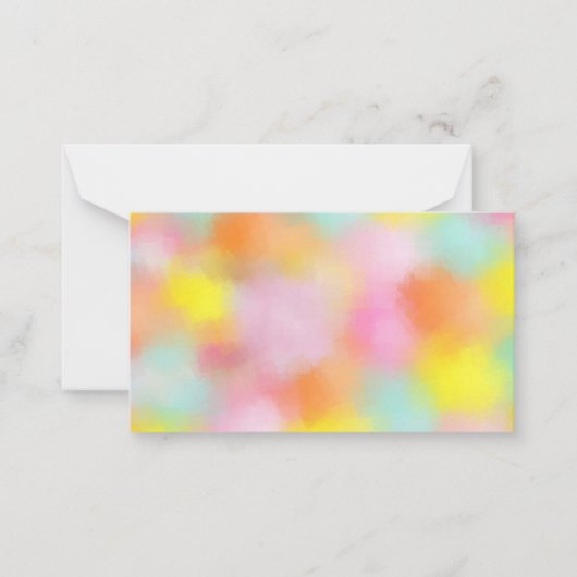 Modèle abstrait coloré personnalisé élégant (Devant)