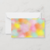 Modèle abstrait coloré personnalisé élégant (Dos)