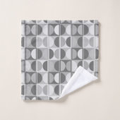 Modèle abstrait géométrique moderne du milieu du s (Gant de toilette)