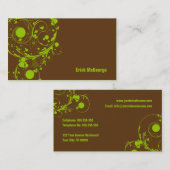 Modèle abstrait moderne de carte de visite (Devant / Derrière)