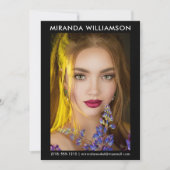 Modèle Acteur 1 Carte photo Comp 5x7 noir (Devant)