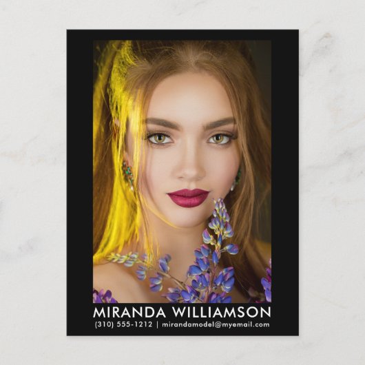 Modèle Acteur 1 Carte photo Comp Carte postale noi (Devant)