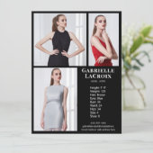 Modèle Acteur 3 Photo Pro Modèle de carte Comp Bla (Debout devant)