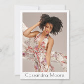 Modèle Acteur 4 Photo Deux Côtés Modèle Carte Comp (Devant)