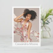 Modèle Acteur 4 Photo Deux Côtés Modèle Carte Comp (Debout devant)