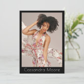 Modèle Acteur 4 Photo Deux Côtés Modèle Carte Comp (Debout devant)