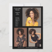 Modèle Acteur 4 Photo Deux Côtés Modèle Carte Comp (Dos)