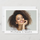 Modèle Acteur 4 Photo Deux faces Modèle carte Zed (Devant)