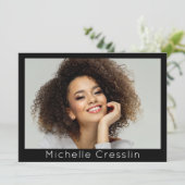 Modèle Acteur 4 Photo Deux faces Modèle carte Zed (Debout devant)