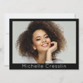 Modèle Acteur 4 Photo Deux faces Modèle carte Zed (Devant)