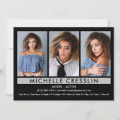 Modèle Acteur 5.5x7.5 Comp Carte Zed 3 Photo Retou (Dos)