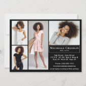 Modèle Acteur 5 Photo Deux Côtés Modèle Carte Comp (Dos)