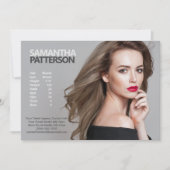 Modèle Acteur 5x7 Comp Carte Zed 1 Modèle photo (Devant)