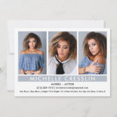 Modèle Acteur 5x7 Comp Carte Zed 3 Photo Retour (Dos)