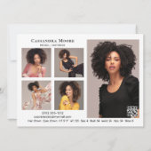 Modèle Acteur 6 Photo Deux Côtés Modèle Carte Comp (Dos)