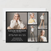 Modèle Acteur 6 Portefeuille photo Modèle de carte (Dos)