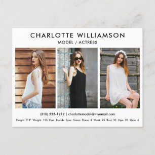 Modèle Acteur Carte Comp 3 Photo Carte Postale Bla