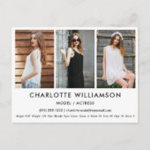 Modèle Acteur Carte Comp 3 Photo Carte postale bla (Devant)