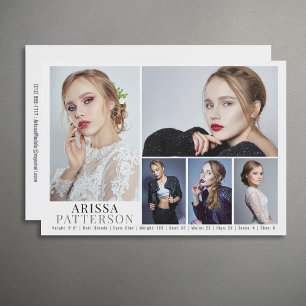 Modèle Acteur Carte Comp 6 Photo 5x7