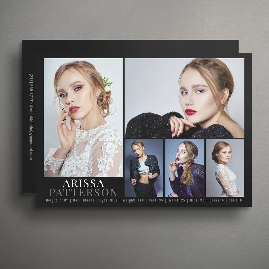 Modèle Acteur Carte Comp 6 Photo 5x7