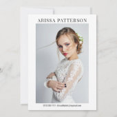 Modèle Acteur Carte Comp 6 Photo 5x7 (Dos)