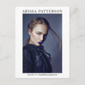 Modèle Acteur Carte Comp 6 Photo double face (Devant)