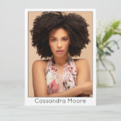 Modèle Acteur Carte composite Modèle photo moderne (Debout devant)