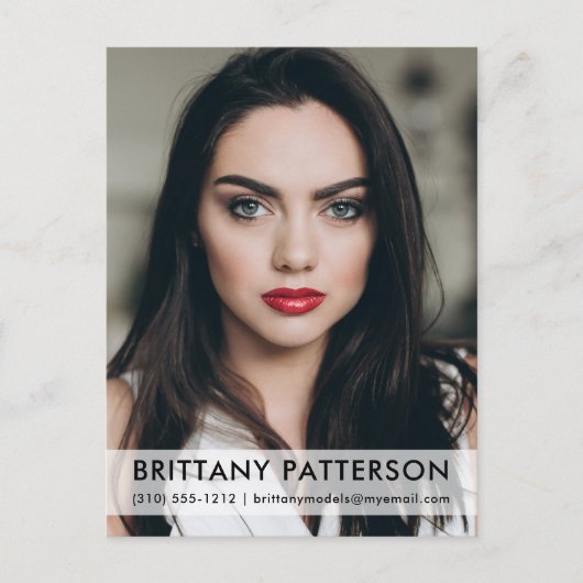 Modèle Actor 1 Carte postale Comp Photo Carte Wht (Devant)