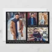 Modèle Actor 4 Photo - Carte Comp Avant Bleue (Devant)