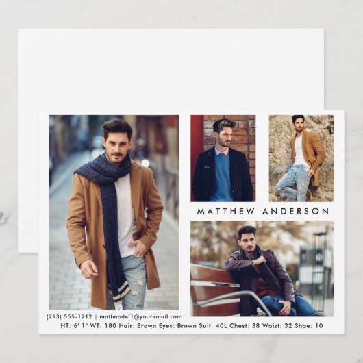 Modèle Actor 4 Photo - Carte What Front Comp (Devant / Derrière)