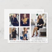 Modèle Actor 5 Carte postale Comp Carte postale Wh (Devant / Derrière)