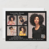 Modèle Actor 8 Modèle de carte composite photo (Dos)