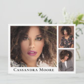 Modèle Actor 8 Modèle de carte composite photo (Debout devant)