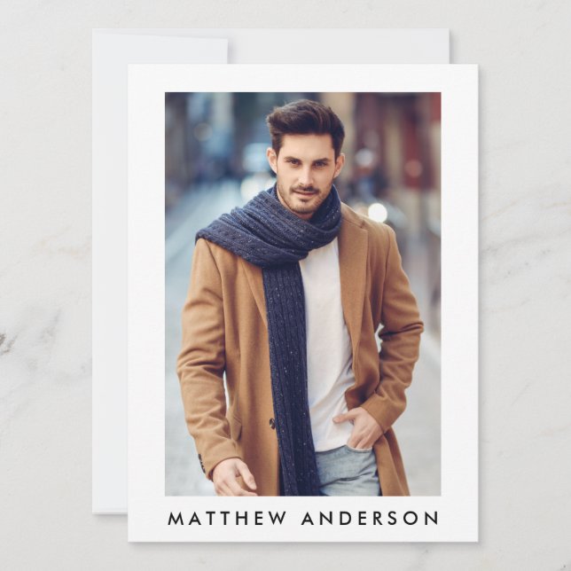 Modèle Actor Comp Card - 3 Photo Back What (Devant)