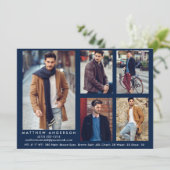 Modèle Actor Comp Card Blue - 5 Photos (Debout devant)