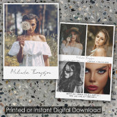 Modèle Actrice Modélisation Carte Comp 5 Photo Bla