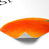 Modèle Affiche de bienvenue Baby shower orange (Coin)