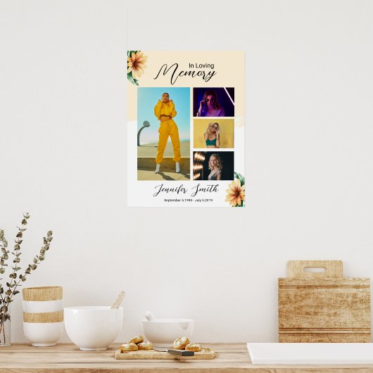 Modèle Affiche de bienvenue funéraire (Cuisine)