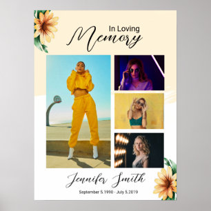 Modèle Affiche de bienvenue funéraire