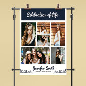 Modèle Affiche de bienvenue funéraire floral