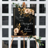 Modèle Affiche de bienvenue mariage, Floral,