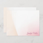 Modèle Aquarelle moderne chic manuscrit (Devant / Derrière)