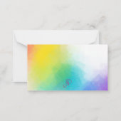 Modèle arc-en-ciel coloré à la main (Dos)