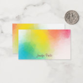 Modèle arc-en-ciel coloré à la main (Devant/Arrière en situation)