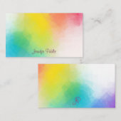 Modèle arc-en-ciel coloré à la main (Devant / Derrière)