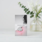 Modèle arrière du carte de visite de la femme (Debout devant)